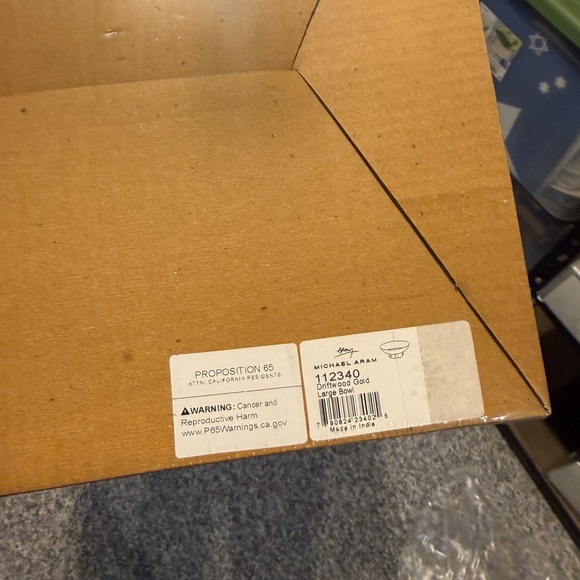 Michael Aram Driftwood Gold Large Bowl. Sealed in box. - Picture 2 of 9